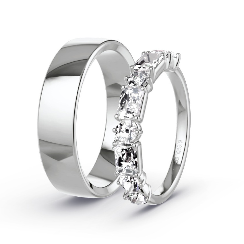 Obrączki ślubne Pallad - 1.62 ct Diamentem - Model N°1049 Obrączki ślubne Pallad - 1.62 ct Diamentem - Model N°1049