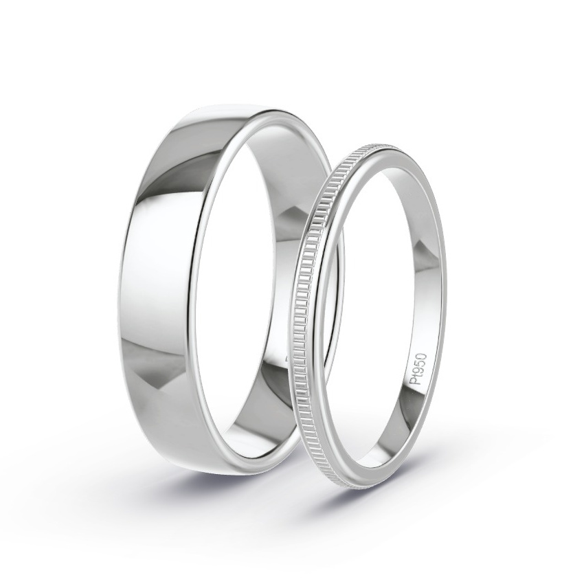 Obrączki ślubne Platyna - Model N°1075 Obrączki ślubne Platyna - Model N°1075