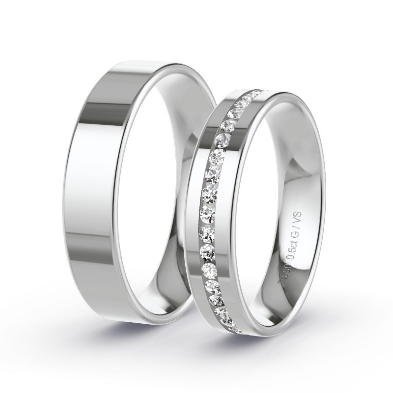 Obrączki ślubne Platyna - 0.60 ct diamentem - Model N°1717 Obrączki ślubne Platyna - 0.60 ct diamentem - Model N°1717
