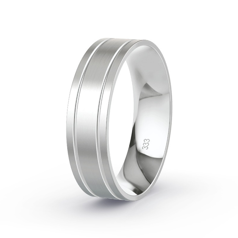 Obrączka ślubna Białe złoto - Model N°2162