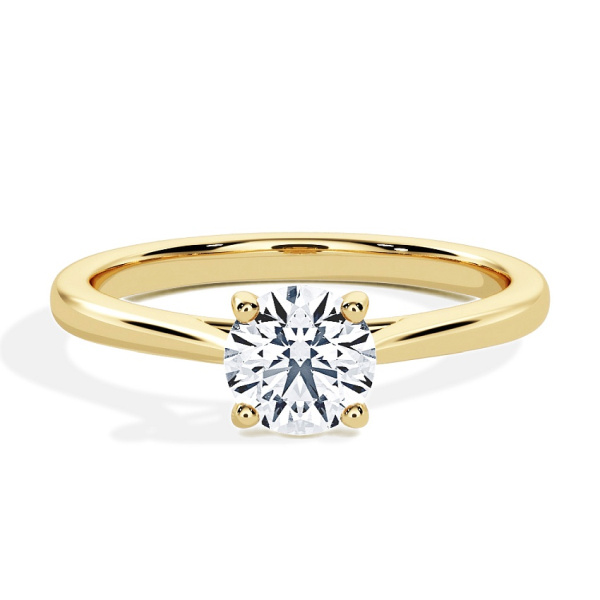 Pierścionek zaręczynowy Żółte złoto - 0.15 ct Brylant - Model N°3015, Solitaire