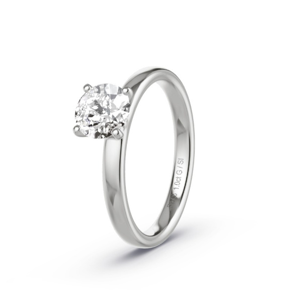 Pierścionek zaręczynowy Platyna 600 - 1.00 ct diamentem - Model N°3002