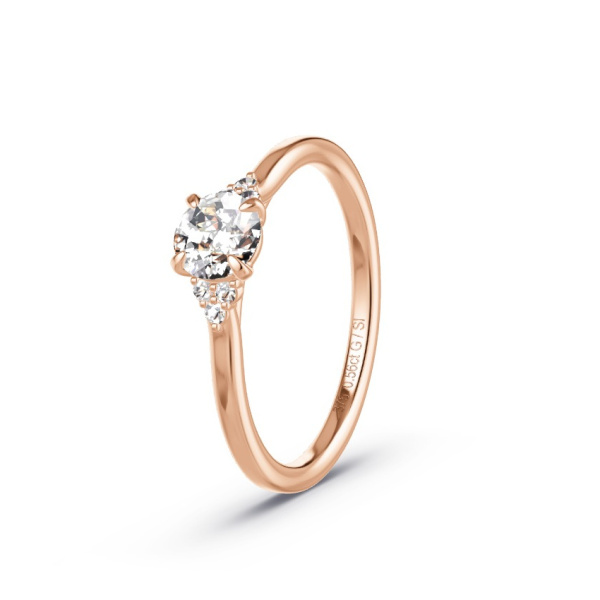 Pierścionek zaręczynowy Różowe złoto 375 - 0.56 ct diamentem - Model N°3302